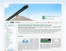Tablet Screenshot of euresources2009.tezebni-unie.cz